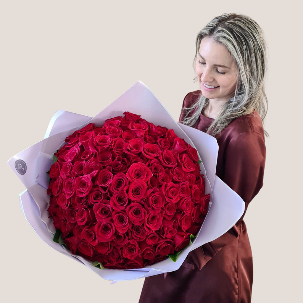 Sydney florist  100 red rose bouquet