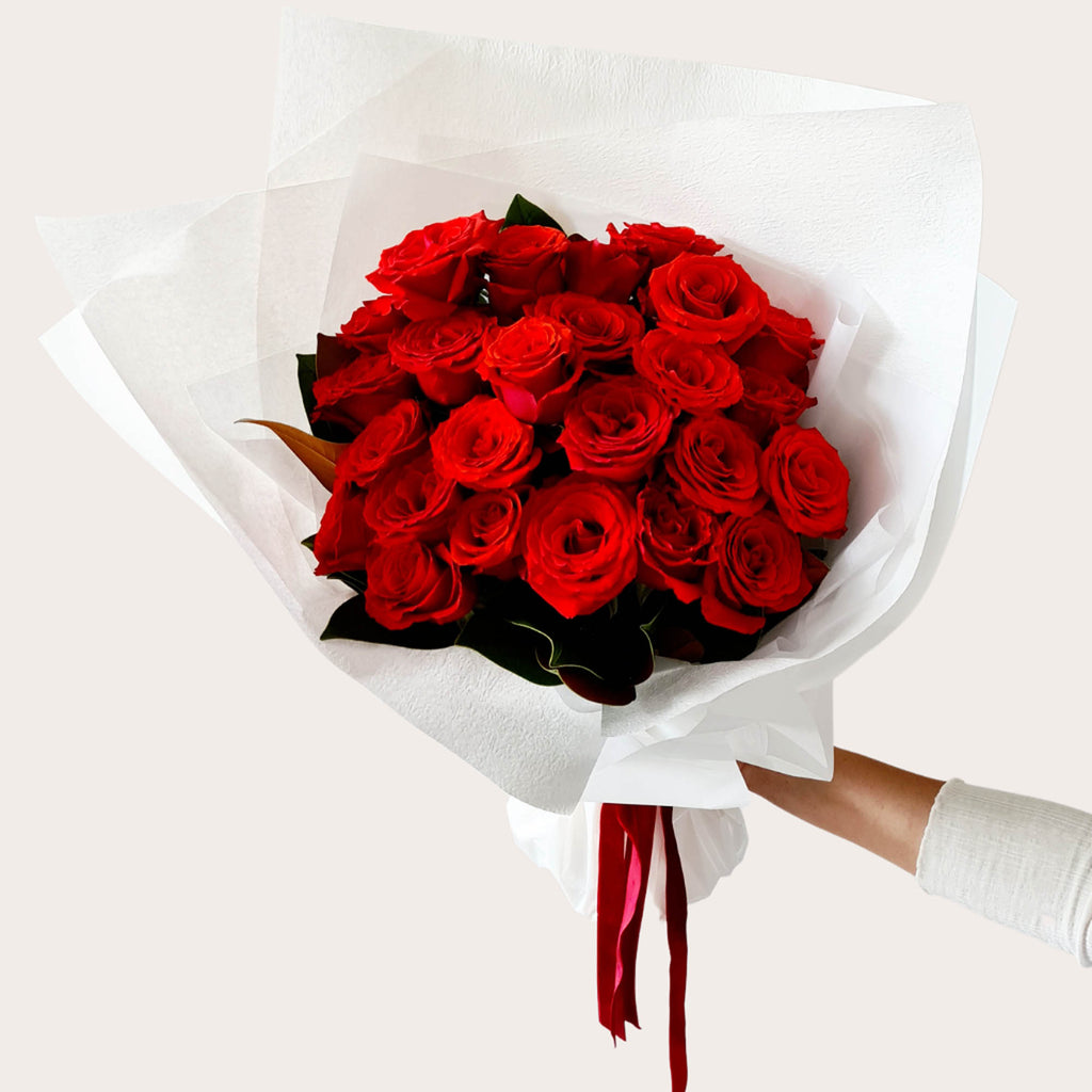 red roses bouquet sydney florist