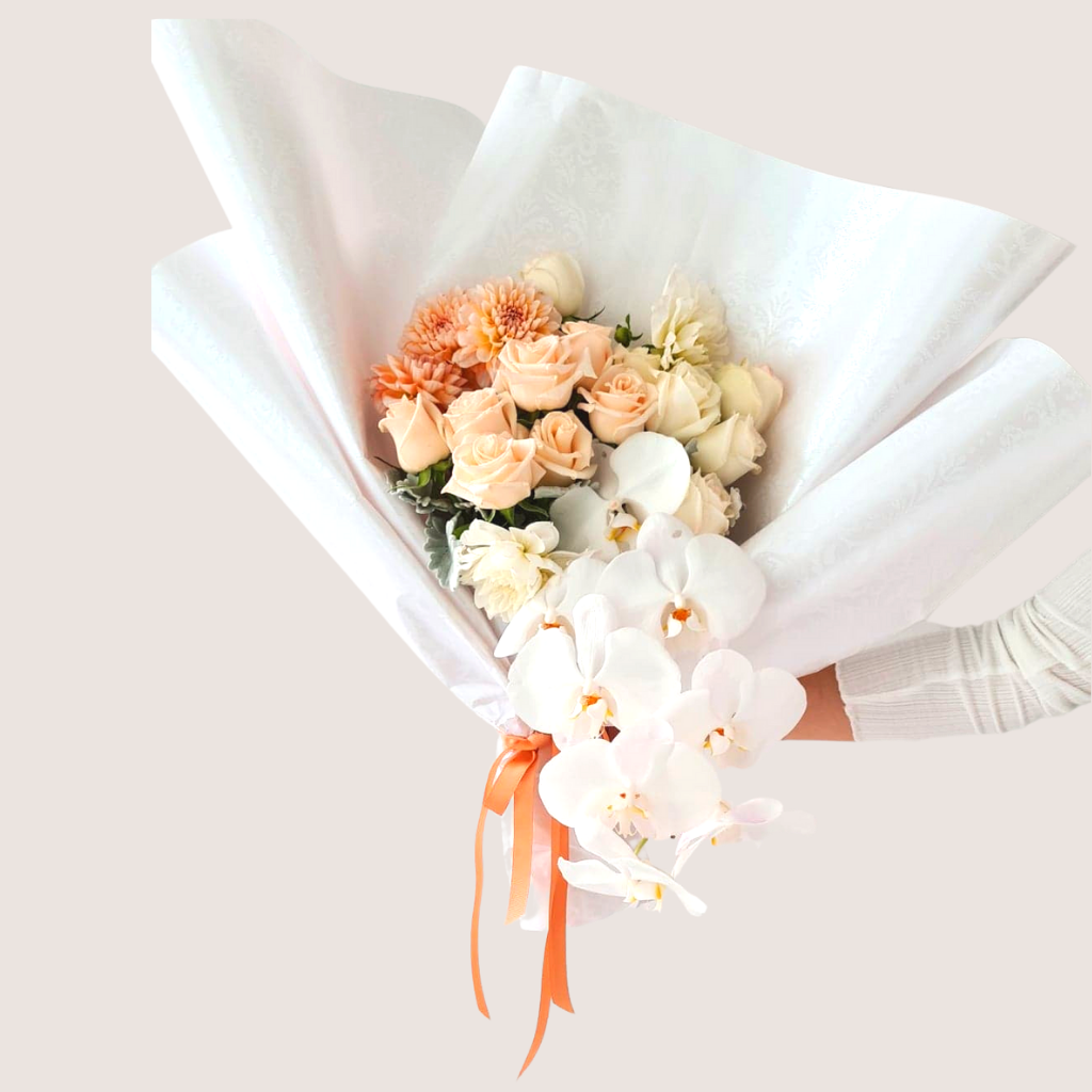 Sydney florist Peach and Cream Flower Bouquet