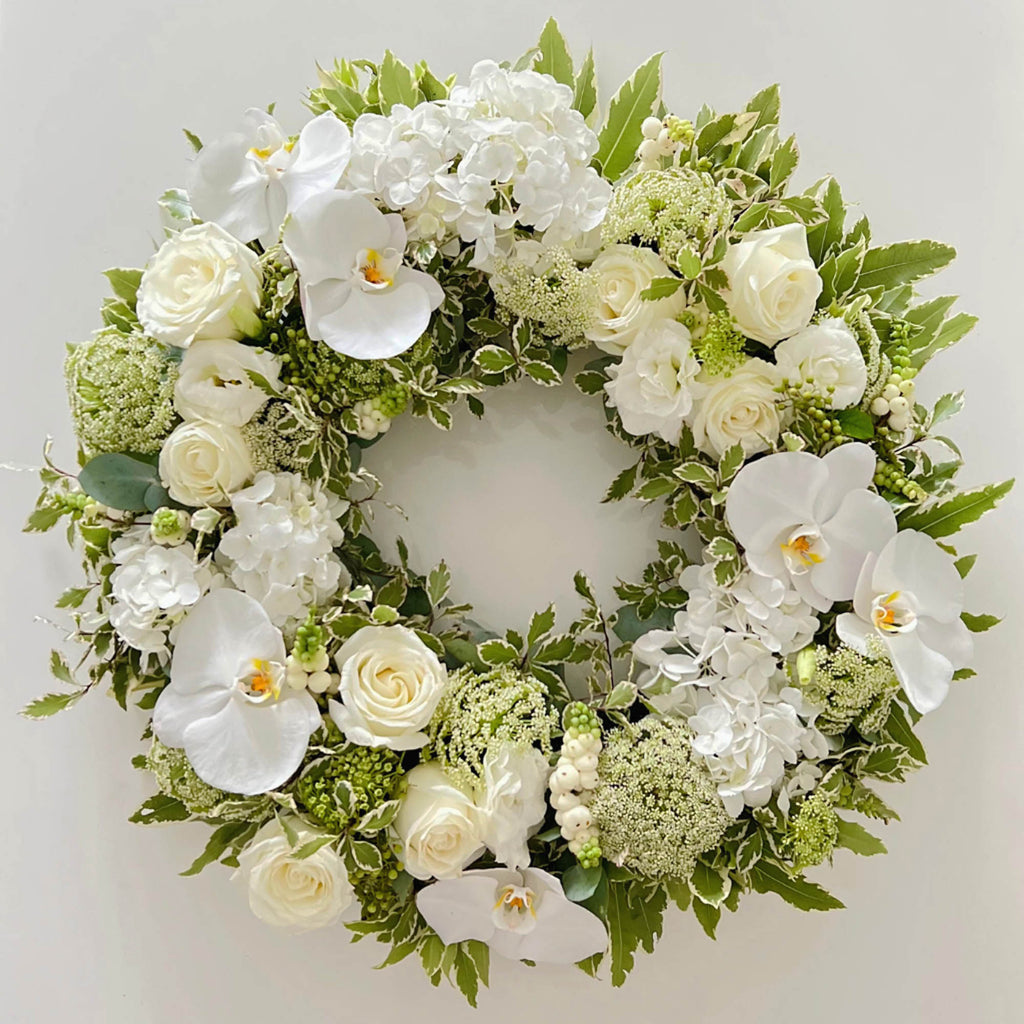 Sydney florist white sympathy wreaths