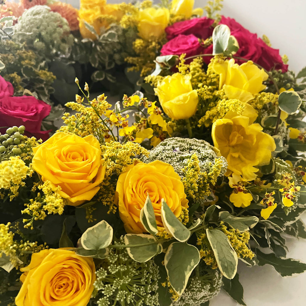 Sydney florist wreaths bright flowers